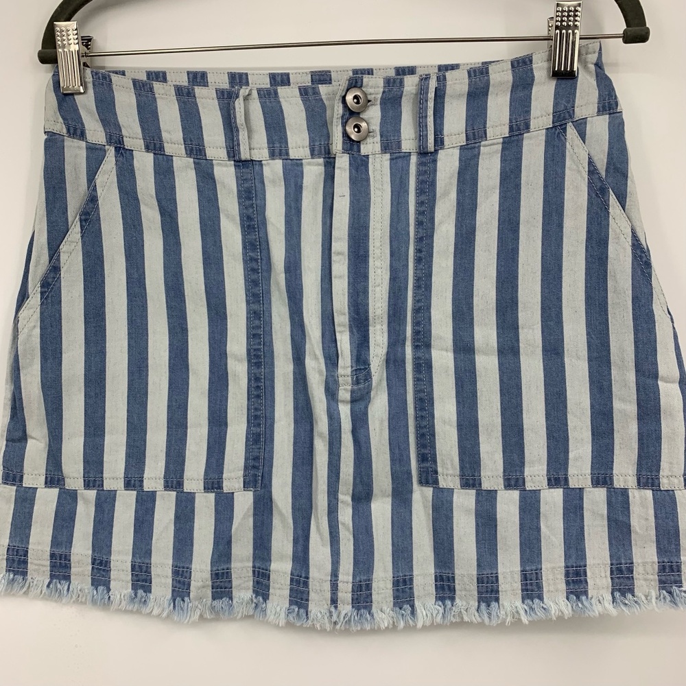 Jack BB Dakota‎ 2 skirt denim stripes pockets NEW